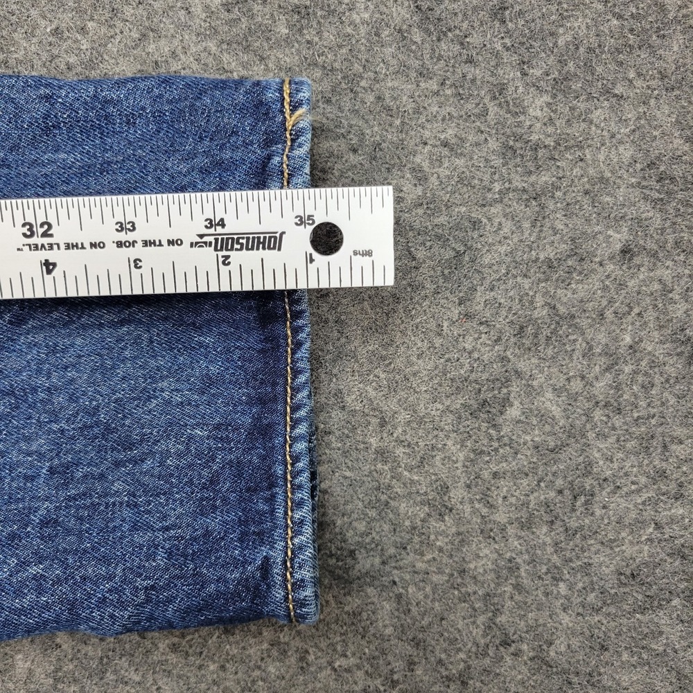 Levis 501 Jeans Mens 31x34 Blue Denim Red Tab Americana Straight Leg Button Fly - Picture 11 of 14